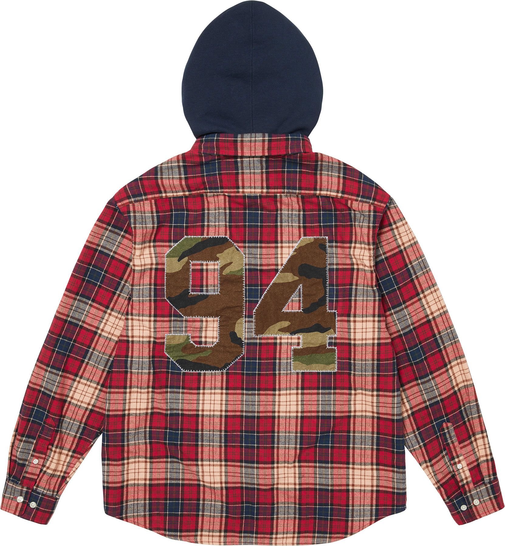 Appliqué Hooded Flannel Shirt view 3